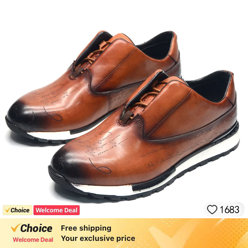 Men Shoes British Genuine Leather Shoes Comfortable Autumn 2026 New Lace Up Casu