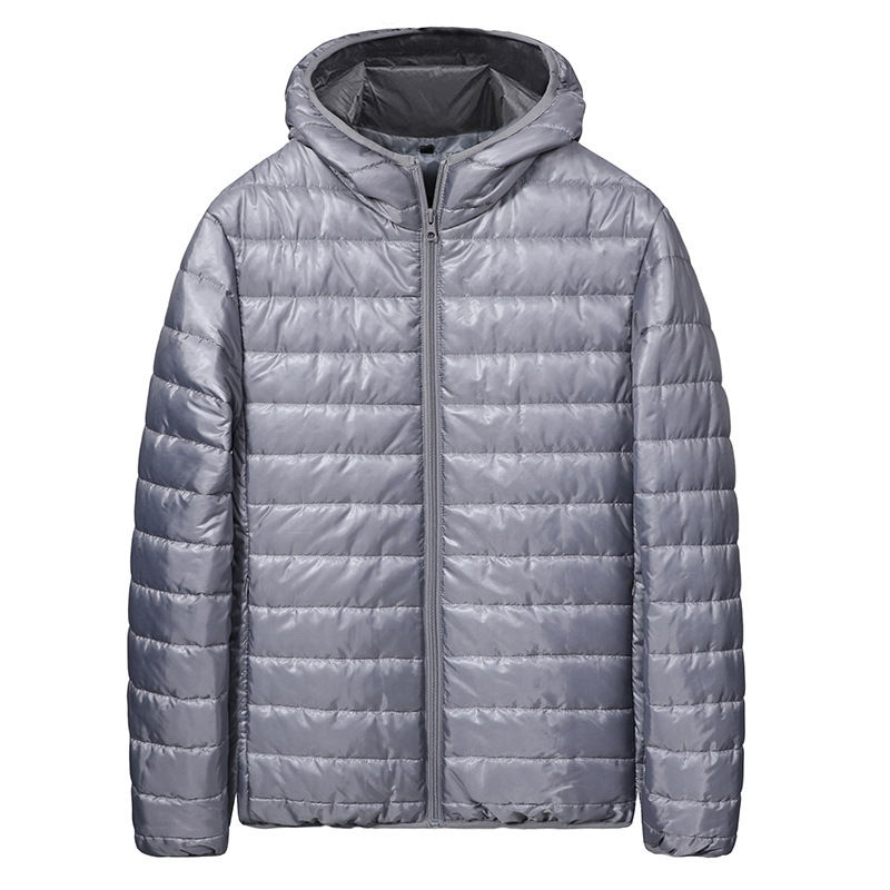 Men's Short Lightweight down Cotton Jacket Autumn Winter New Style Bread Style C