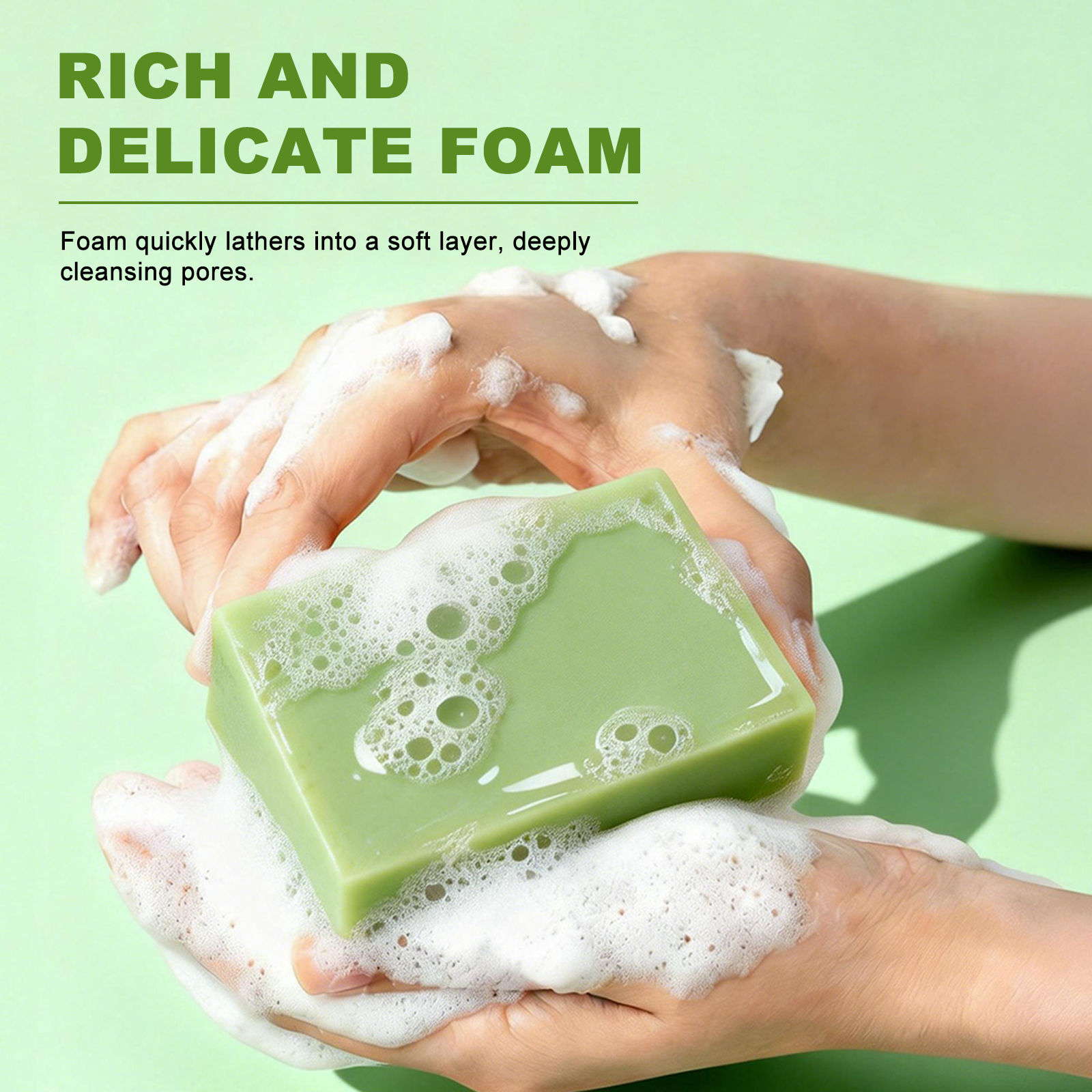 Aloe Vera Essential Oil Soap Deep Cleansing Oil Control Refresh Soothe Redness F