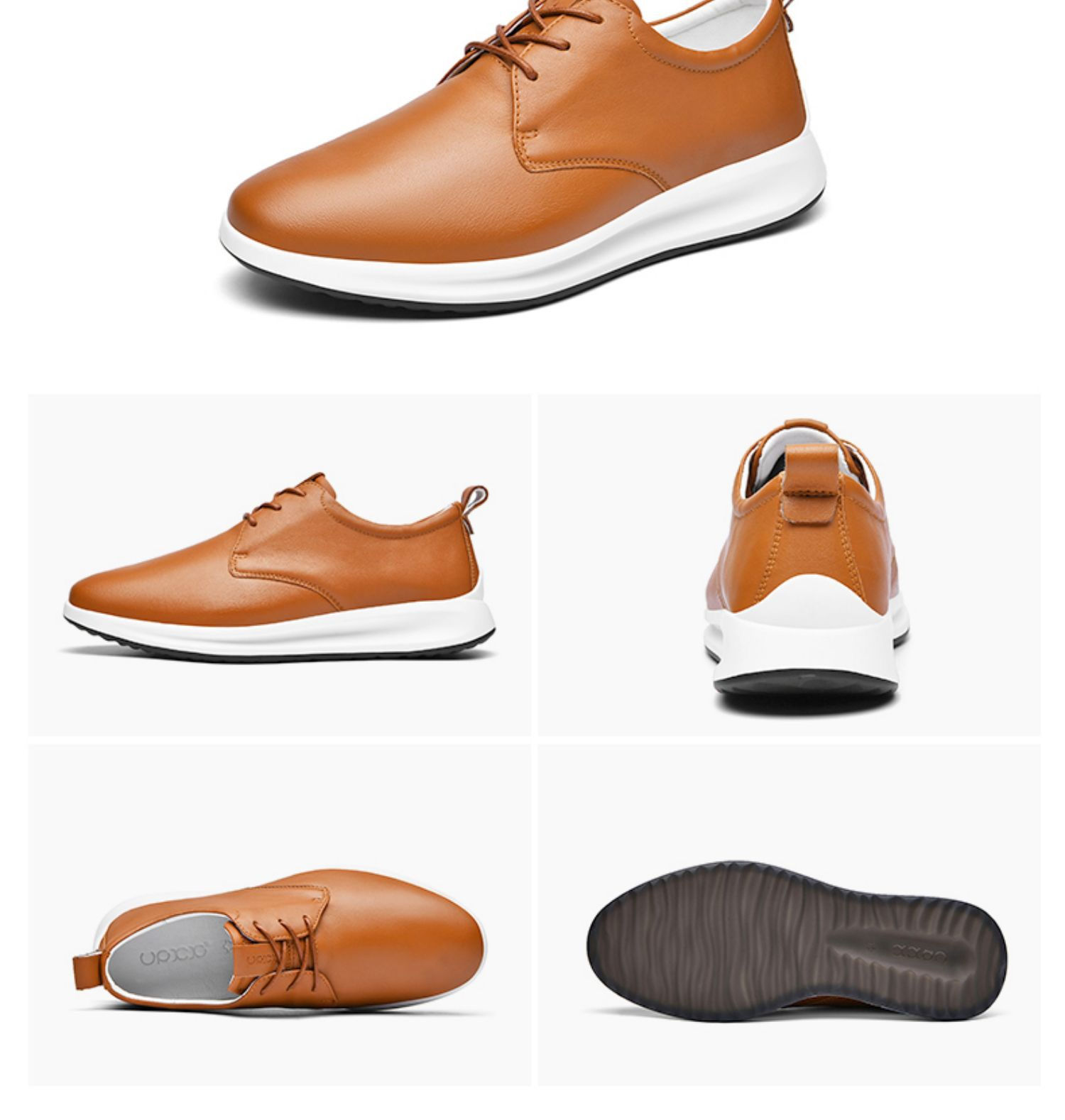 High-end genuine leather men shoes outdoor casual sneakers fashion business shoe