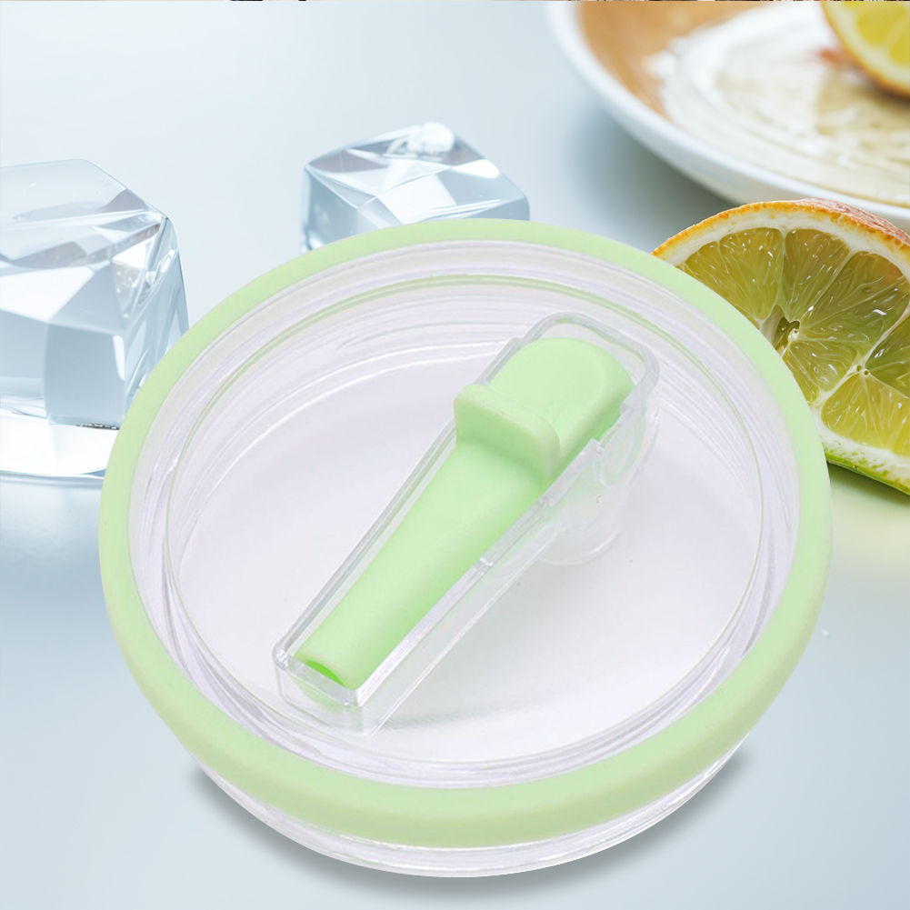 40Oz Tumbler Flip Straw Lid Replacement Spill Proof Resistant Tumbler Lid Reusab