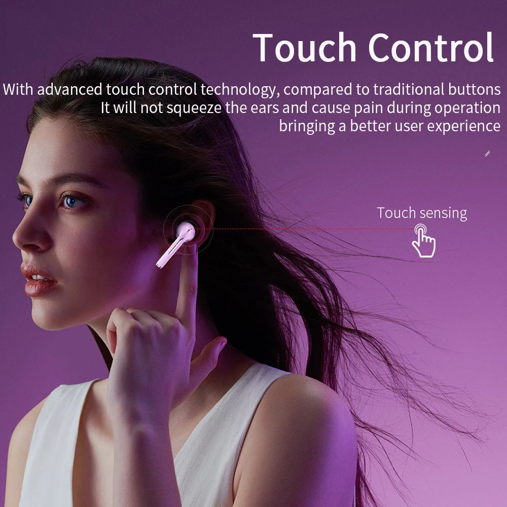 J18 TWS Wireless Earbuds, 5.3 Bluetooth Headphones Long Playtime, Noise Cancelli product image 5
