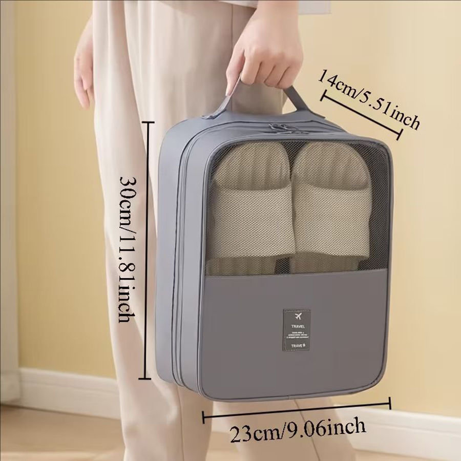 1pc Portable Large Capacity Shoe Bag Suitable Travel Can Hold