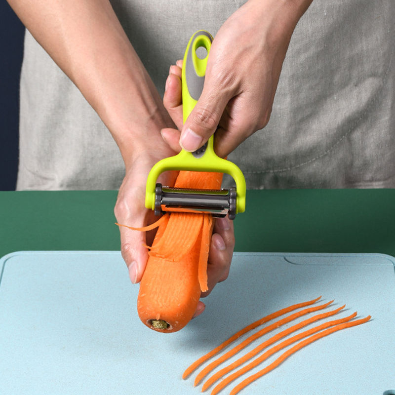 3 In 1 Rotary Peeler Fruit Vegetables Cabbage Graters Salad Carrot Potato Slicer