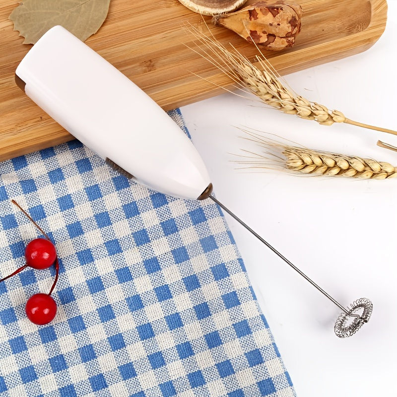 Handheld Electric Egg Beater Mini Battery Powered Milk Frother Coffee Drink Mixe