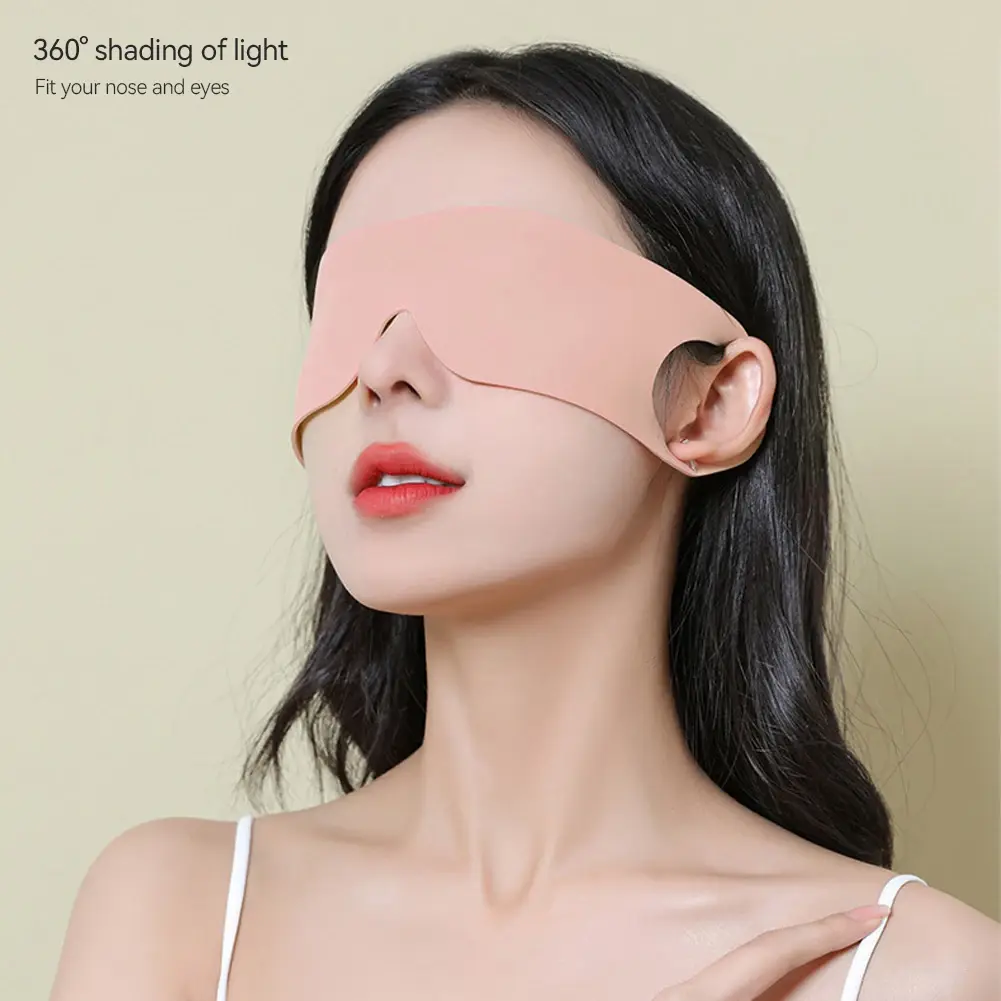Pure Natural Silk Fabric Shading sleep blindfold Sleep Mask Cotton Filled Sleepi
