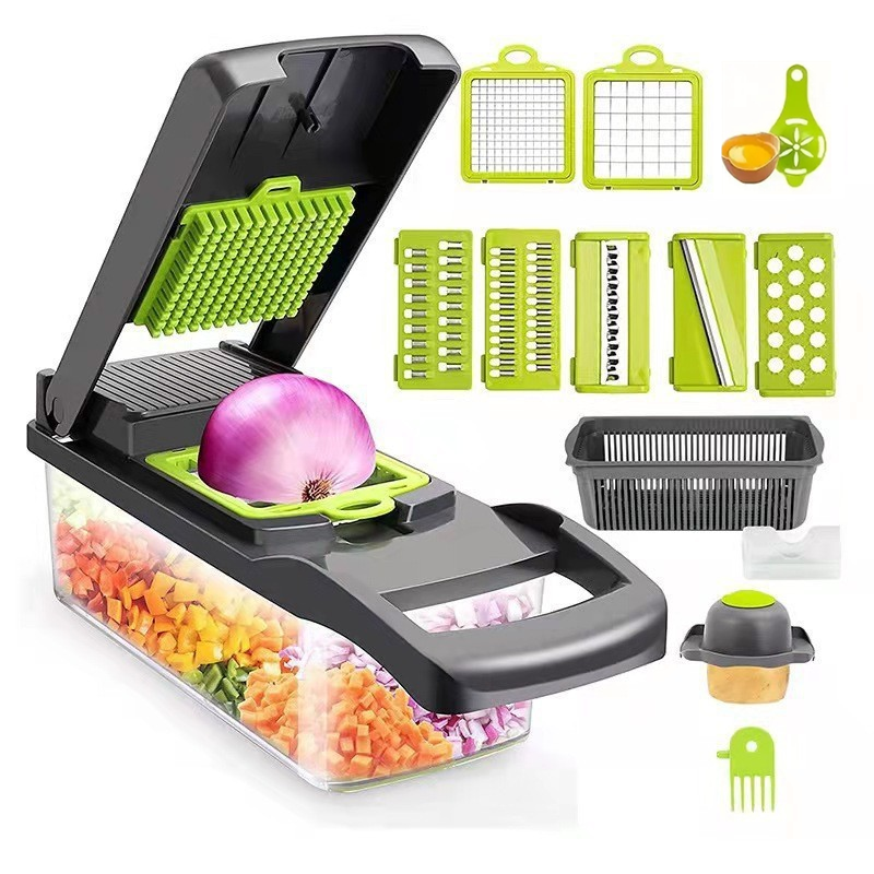 14Set Of Multifunctional Grater, Potato Shredded Vegetables, Dicing, Handy Gadge