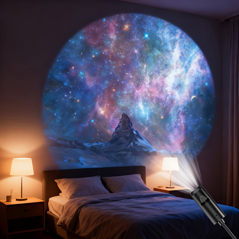 LED Galaxy Projection Light 1 Light+10 Pictures Change, LED Galaxy Projector, St