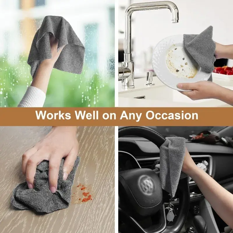 50 Sheetes/Roll Reusable Cleaning Wipe Household Kitchen Cloth Microfiber Towel