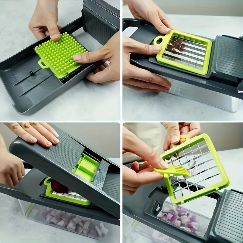14Set Of Multifunctional Grater, Potato Shredded Vegetables, Dicing, Handy Gadge