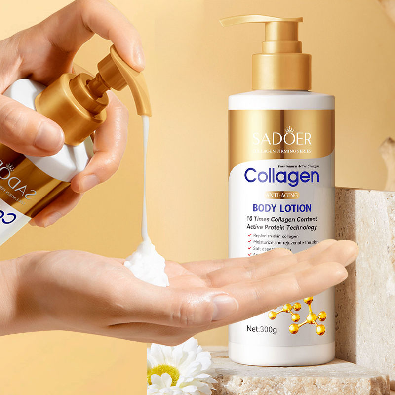 Collagen Body Lotion for Firming & Hydration - Intense Moisturizer Anti-Aging Sk