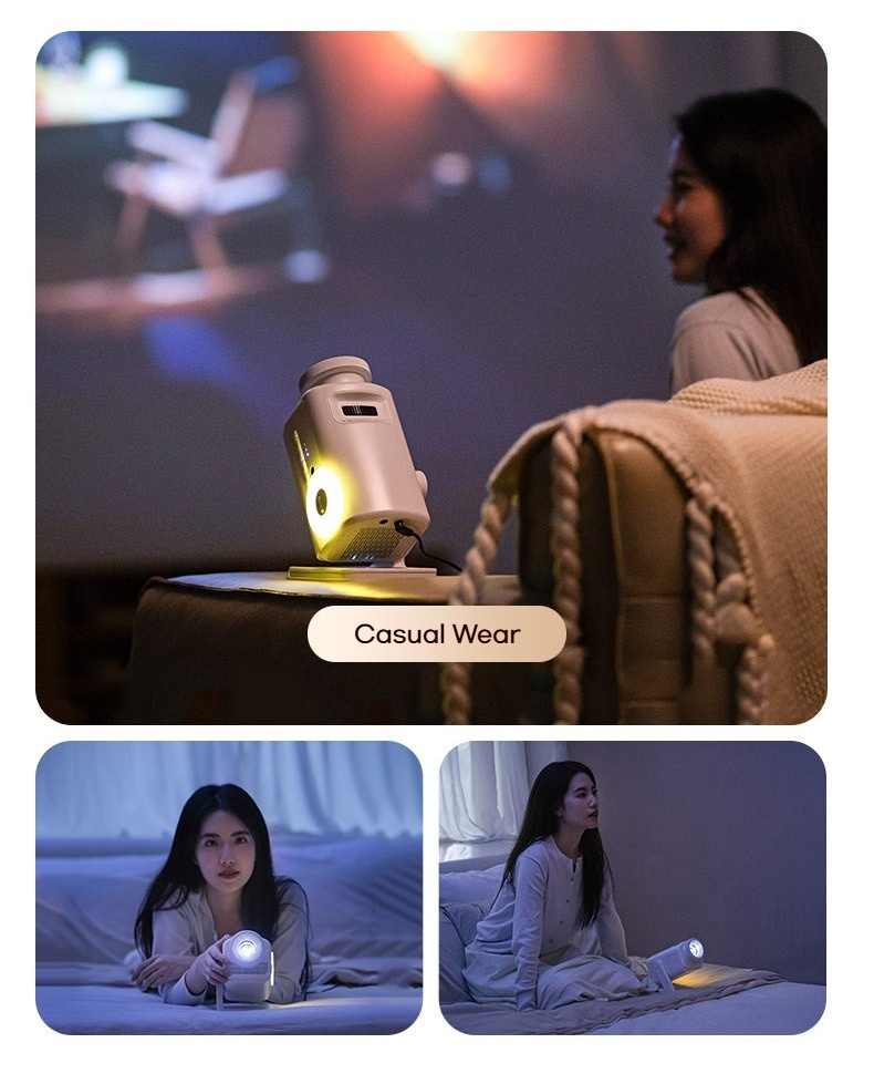 Holographic Star Projector: 60 Dynamic Scenes, 3D HD Floating, Home Cinema Effec