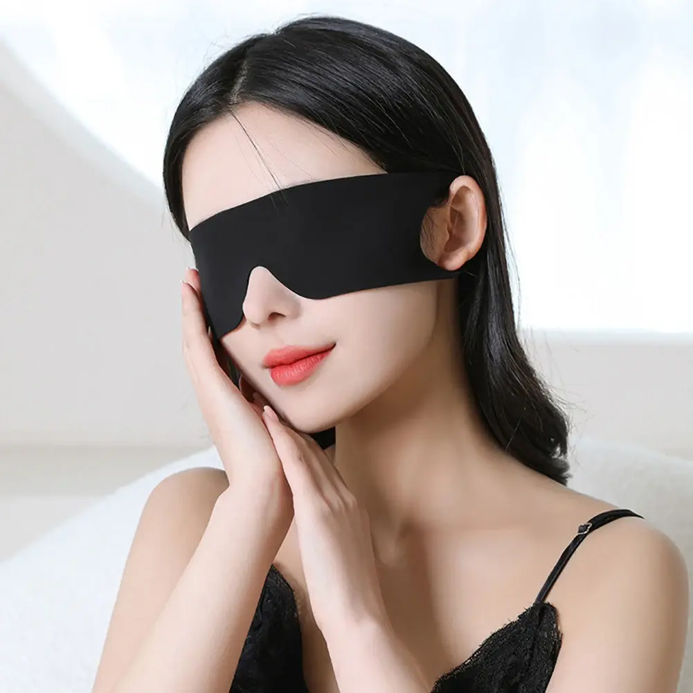 Pure Natural Silk Fabric Shading sleep blindfold Sleep Mask Cotton Filled Sleepi