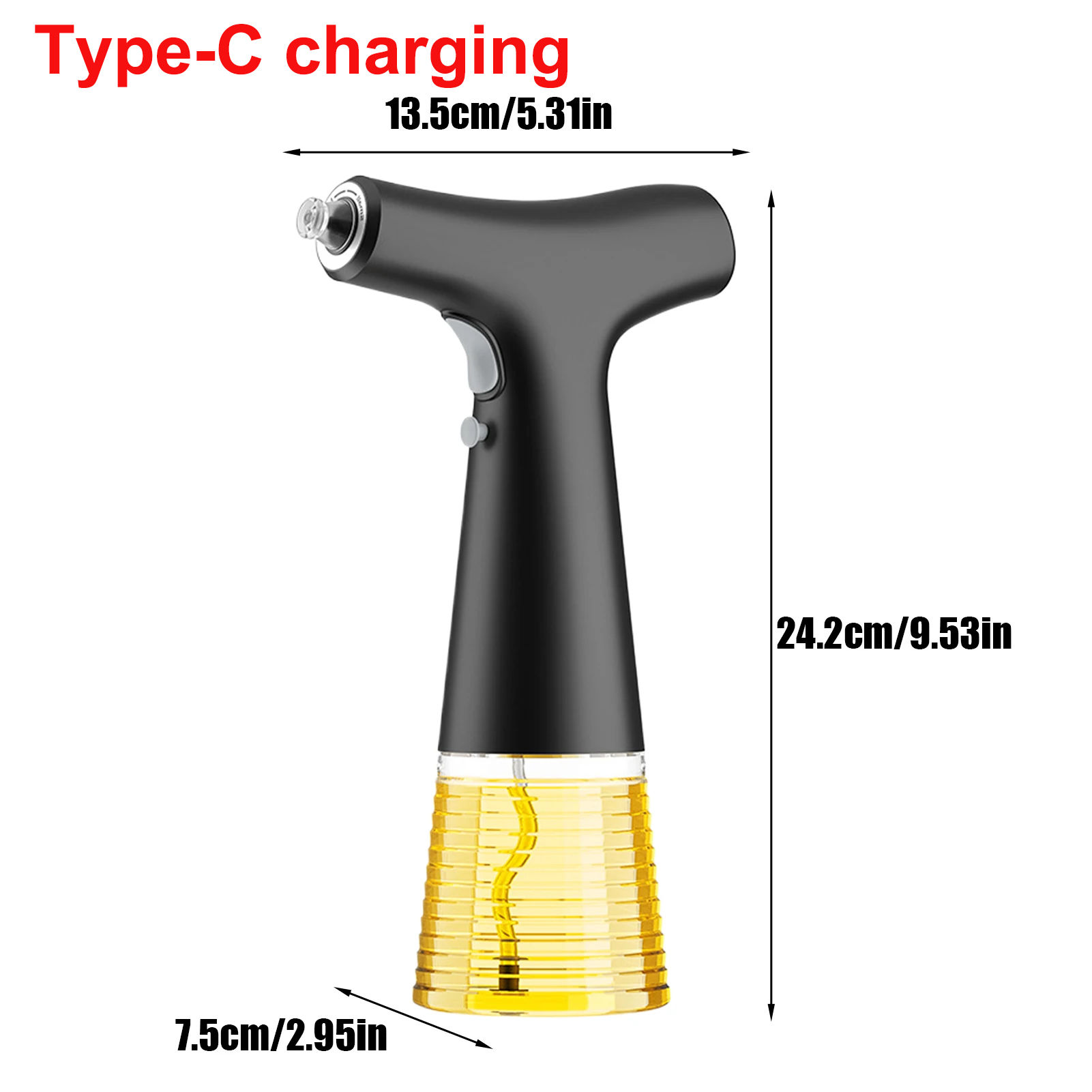 Electric Oil Sprayer Kitchen Utensils Oil Sprayer USB Charging BBQ Novelty Acces