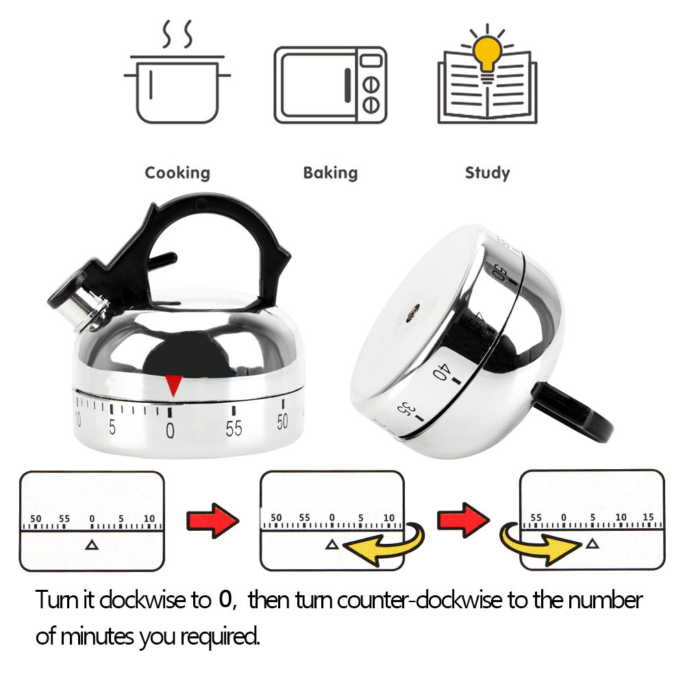 Kitchen Tool Gadgets Cooking Reminders Tools 60 Minutes Kitchen Timer Mechanical