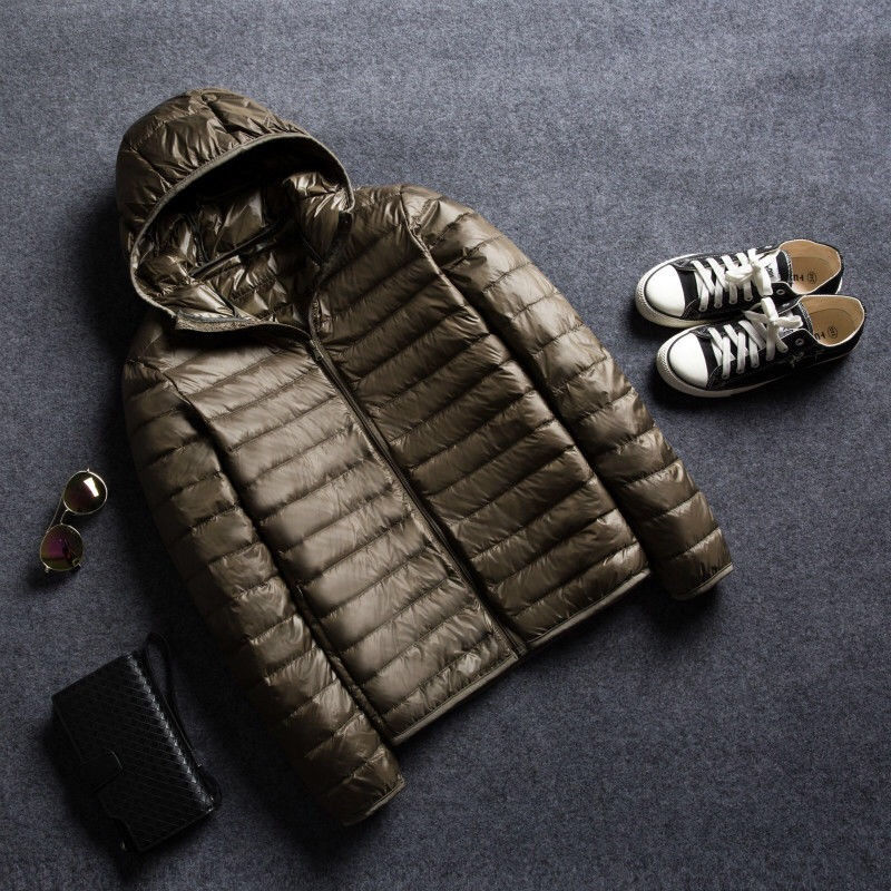 New Autumn and Winter Zipper Cotton-Padded Clothes Jacket Men's Fashion Hooded S