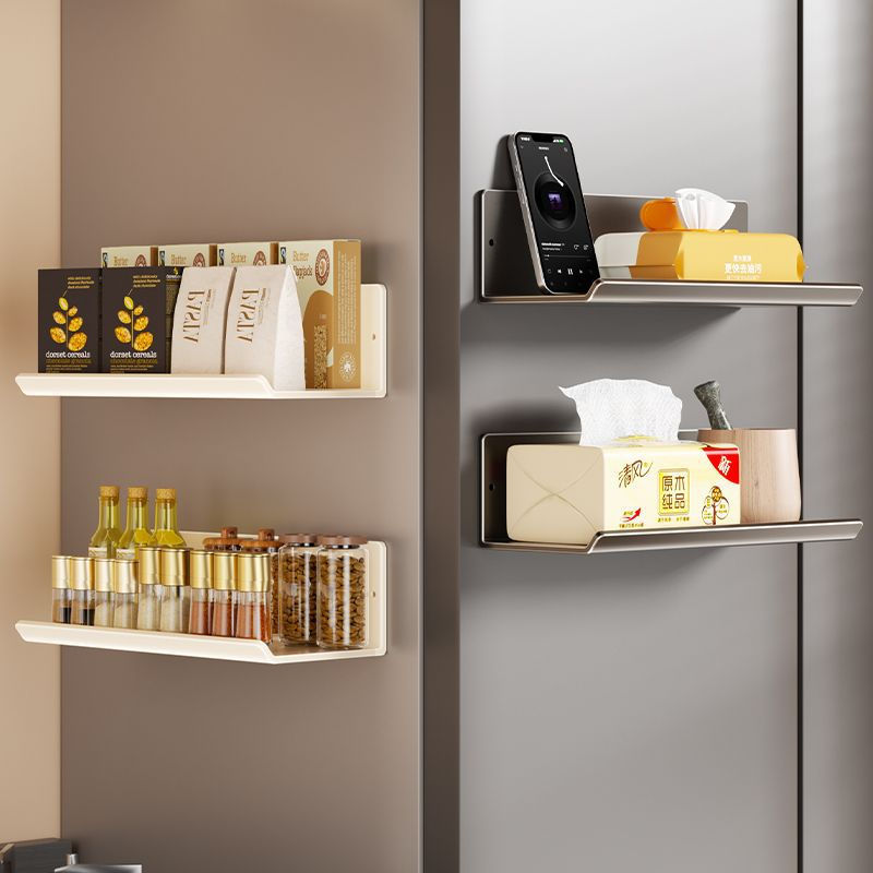 Magnetic Kitchen Refrigerator Storage Rack Without Punching Wall-mounted Condime