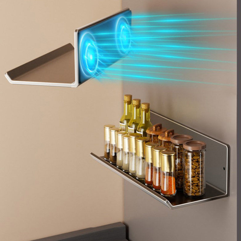 Magnetic Kitchen Refrigerator Storage Rack Without Punching Wall-mounted Condime