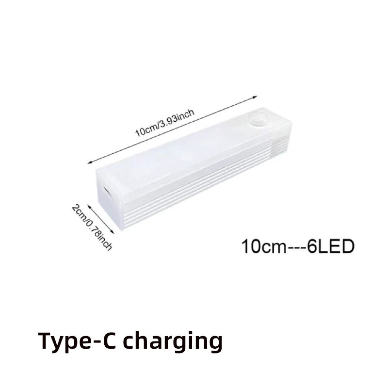 Motion Sensor Lamp Night Light Wireless LED USB Type C Rechargeable Lamp for Kit