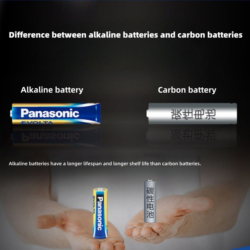 12PCS Panasonic AA 1.5V Alkaline Dry Batteries, Suitable for Digital Cameras, Fl