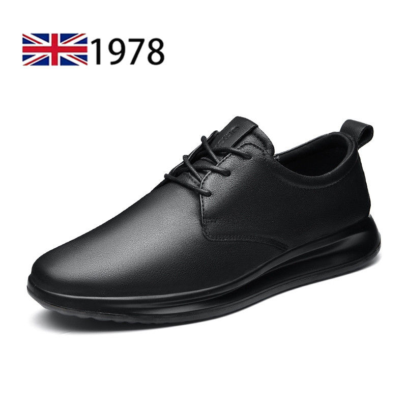 High-end genuine leather men shoes outdoor casual sneakers fashion business shoe