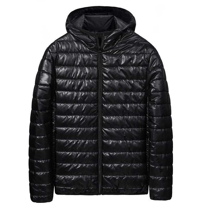 Men's Short Lightweight down Cotton Jacket Autumn Winter New Style Bread Style C