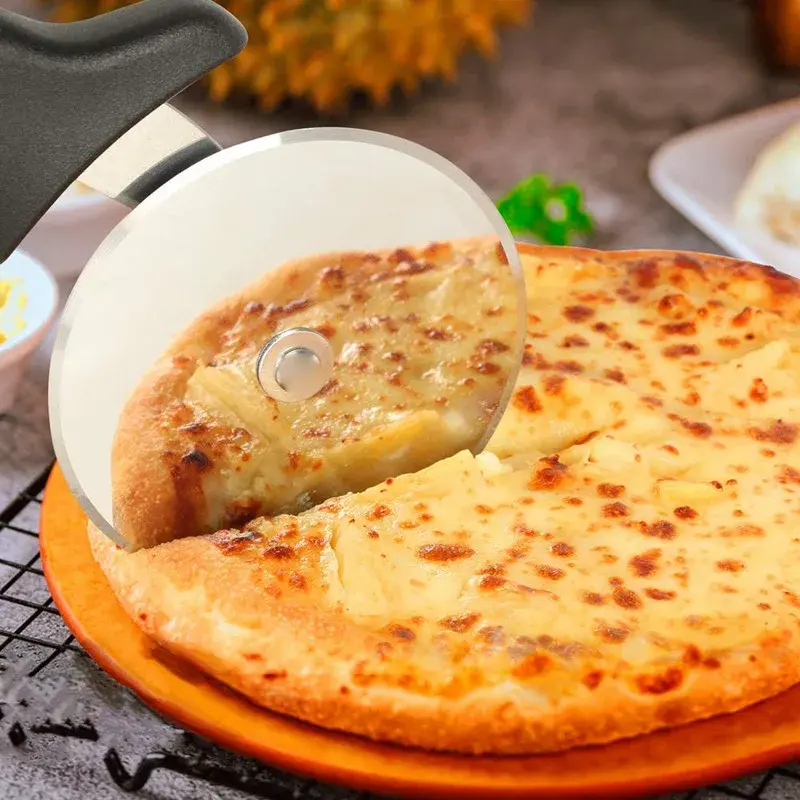 New Pizza Cutters Kitchen Accessories Stainless Steel Pastry Roller Cutter Pizza
