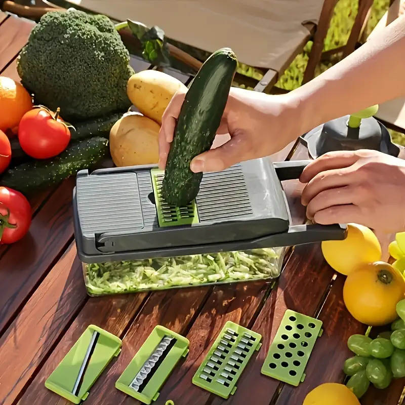 14Set Of Multifunctional Grater, Potato Shredded Vegetables, Dicing, Handy Gadge