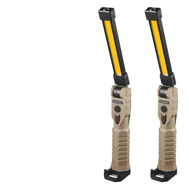 Portable Fold LED Flashlight Strong Magnet COB Working Light Type C Rechargeable