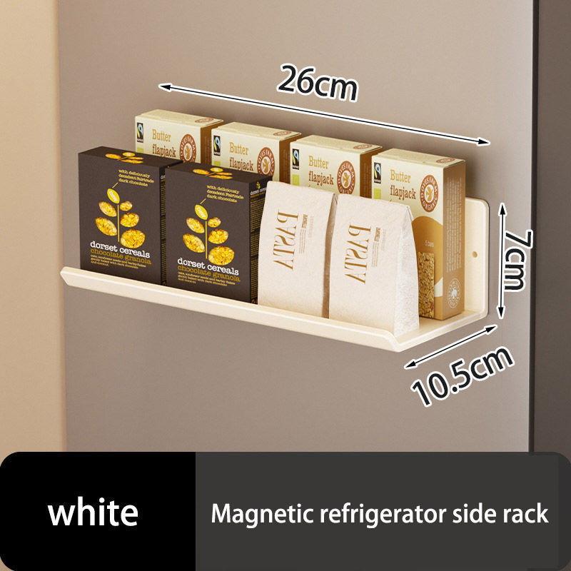 Magnetic Kitchen Refrigerator Storage Rack Without Punching Wall-mounted Condime