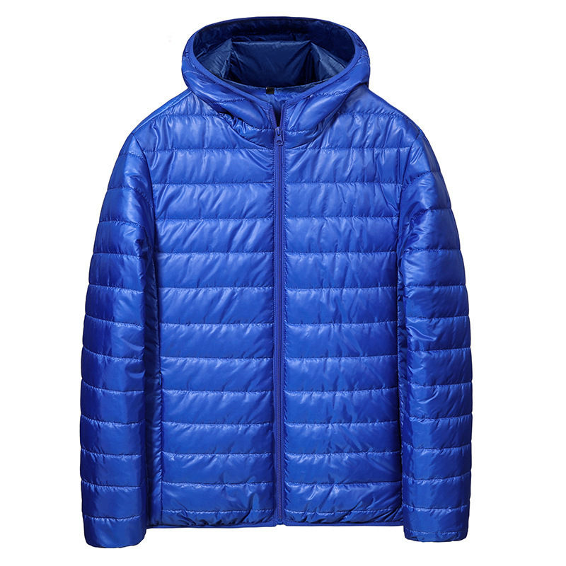 Men's Short Lightweight down Cotton Jacket Autumn Winter New Style Bread Style C