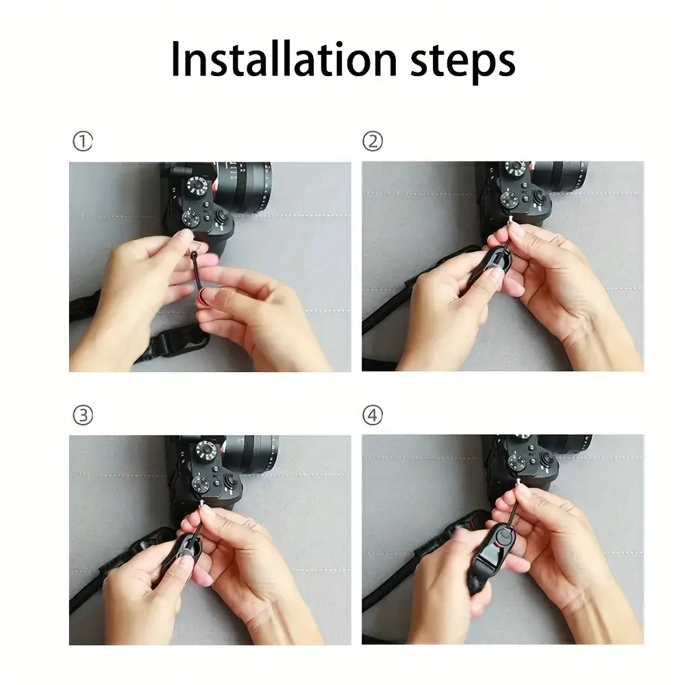 Quick Release Round Rope Camera Strap Fast Detachable Shoulder Strap for DSLR Mi
