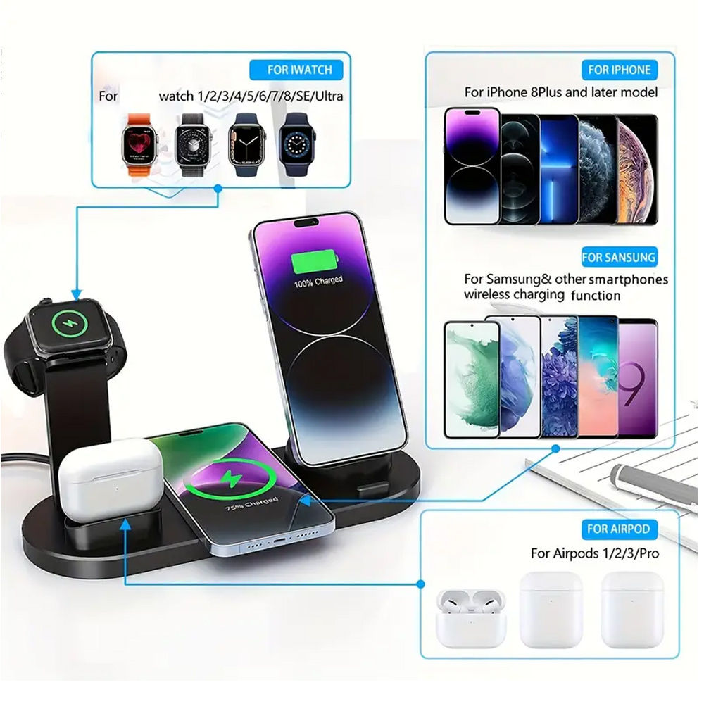 Universal Wireless Charging Station Iphone17 Pro Max