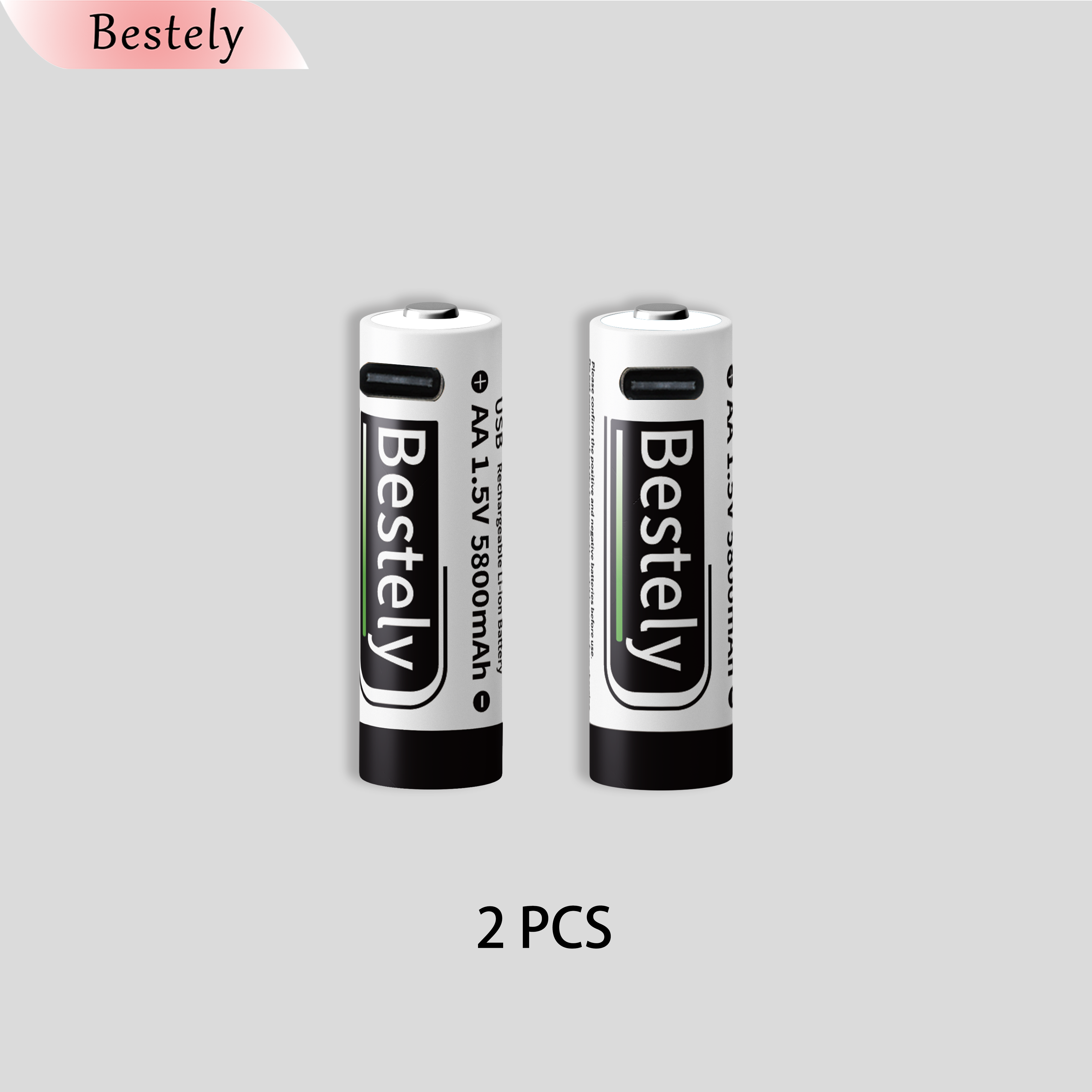 AA Rechargeable Batteries 1.5V 5800mAh Li-ion Battery Long-Lasting High Capacity