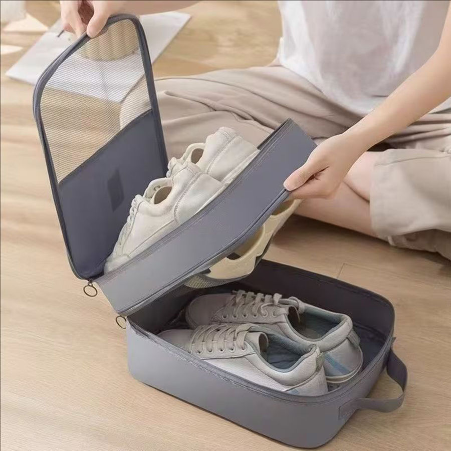 1pc Portable Large Capacity Shoe Bag Suitable Travel Can Hold