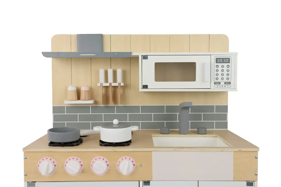 תמונה ממוזערת: מטבח ולנסיה לבן מעץ לילדים לבן| מקט Valencia2