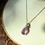 Thumbnail: Faceted Lavender Amethyst Wire Wrapped Crystal Necklace