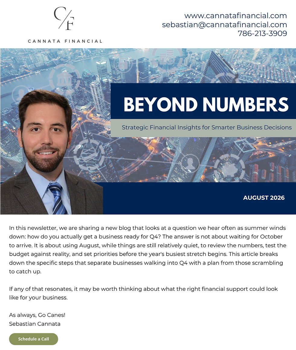 How Do I Prepare My Business Finances for Q4?