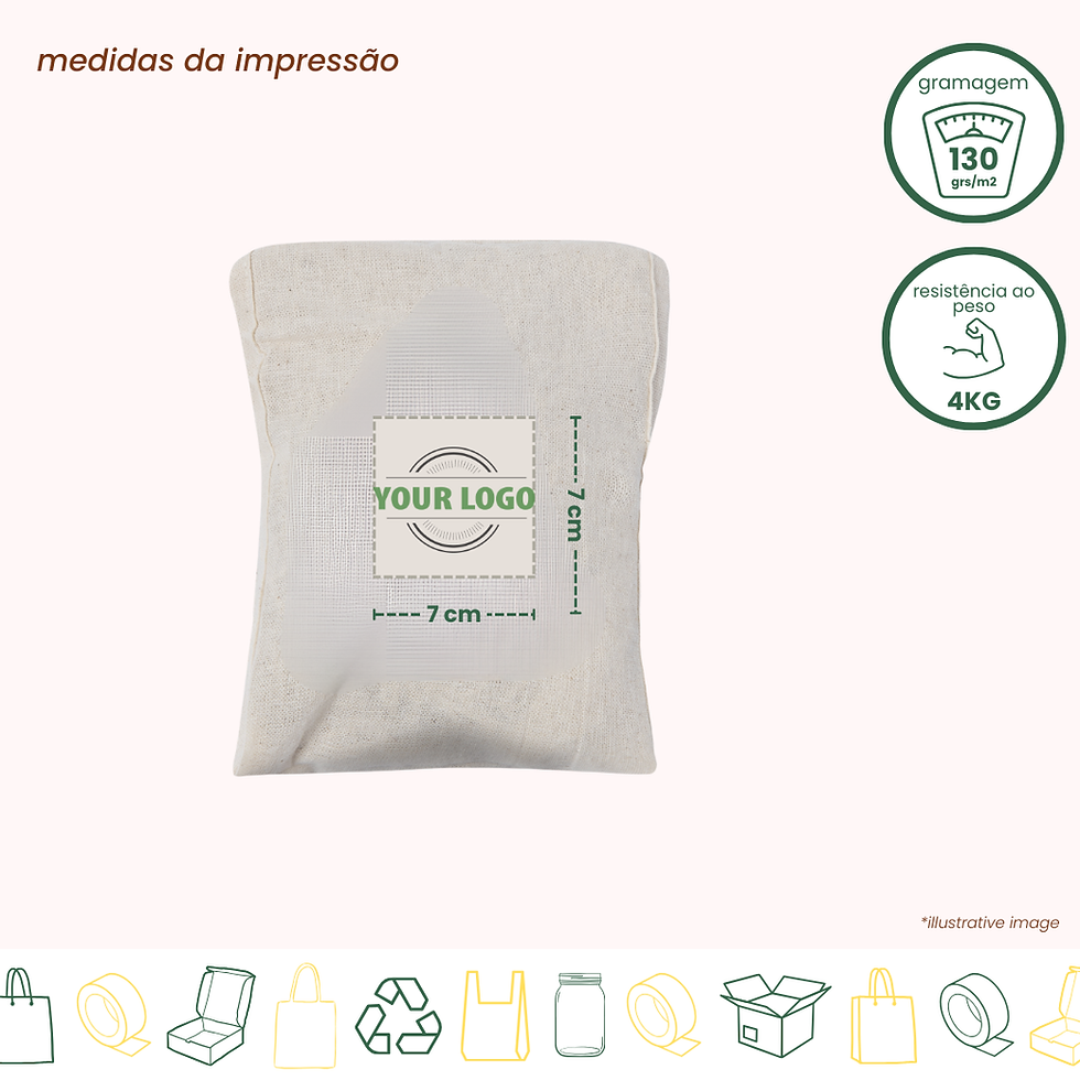 Miniatura: Tote Bag Net Foldable - 40x40 cm 130 g/m²