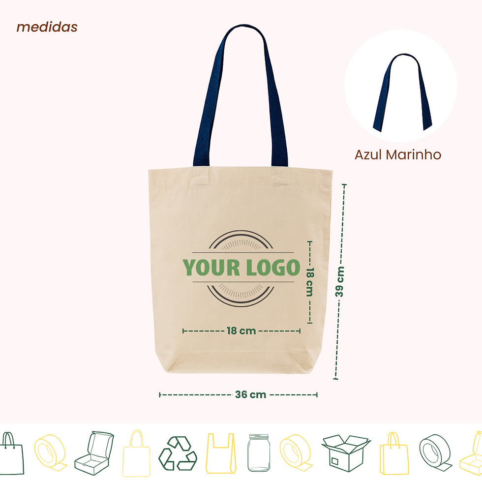 Thumbnail: Tote Bag Chicotton - 36x39x9 cm 180 g/m²