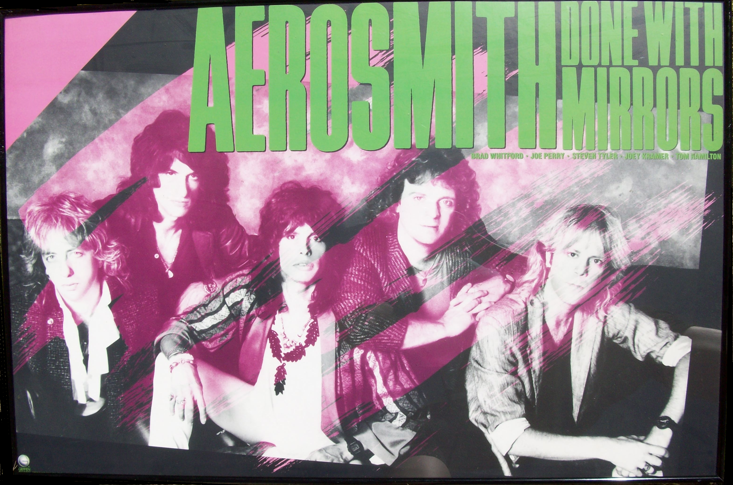 Aerosmith — Done with Mirrors (Geffen band promo, framed)