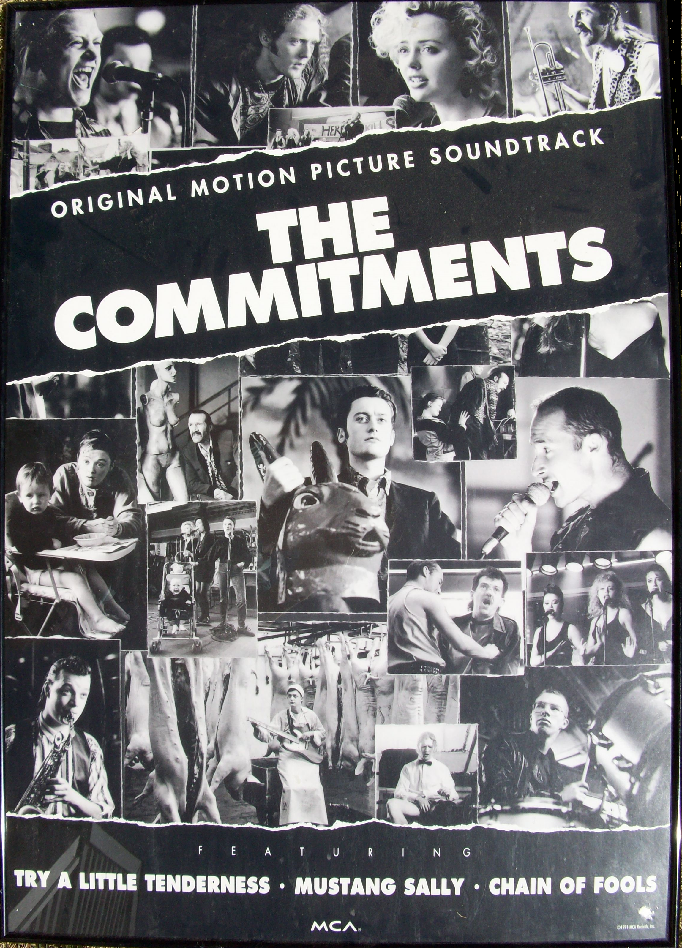 The Commitments — Original Motion Picture Soundtrack (MCA promo, framed)