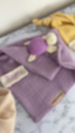 Tortue au crochet coloris parme