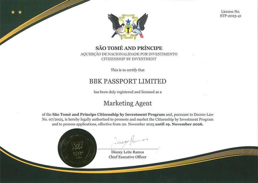 São Tomé and Príncipe Agent License