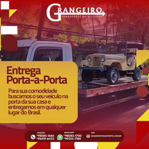 Para sua comodidade buscamos o seu veículo na porta da sua cada e entregamos em qualquer lugar do Brasil.