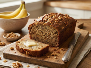 Super Fluffy Cinnamon Walnut Banana Bread