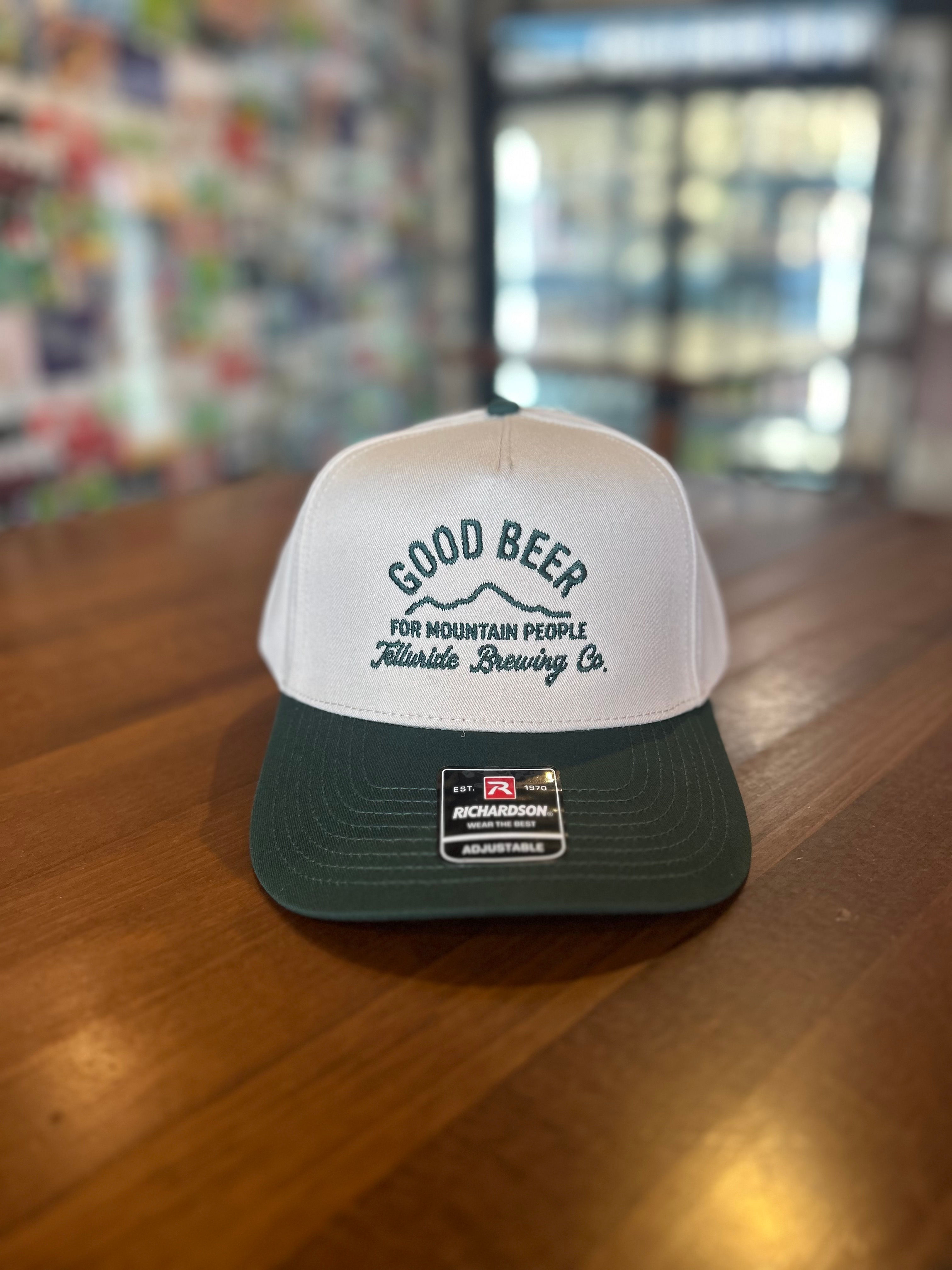 Good Beer 2-Tone Cream/Dark Green Hat