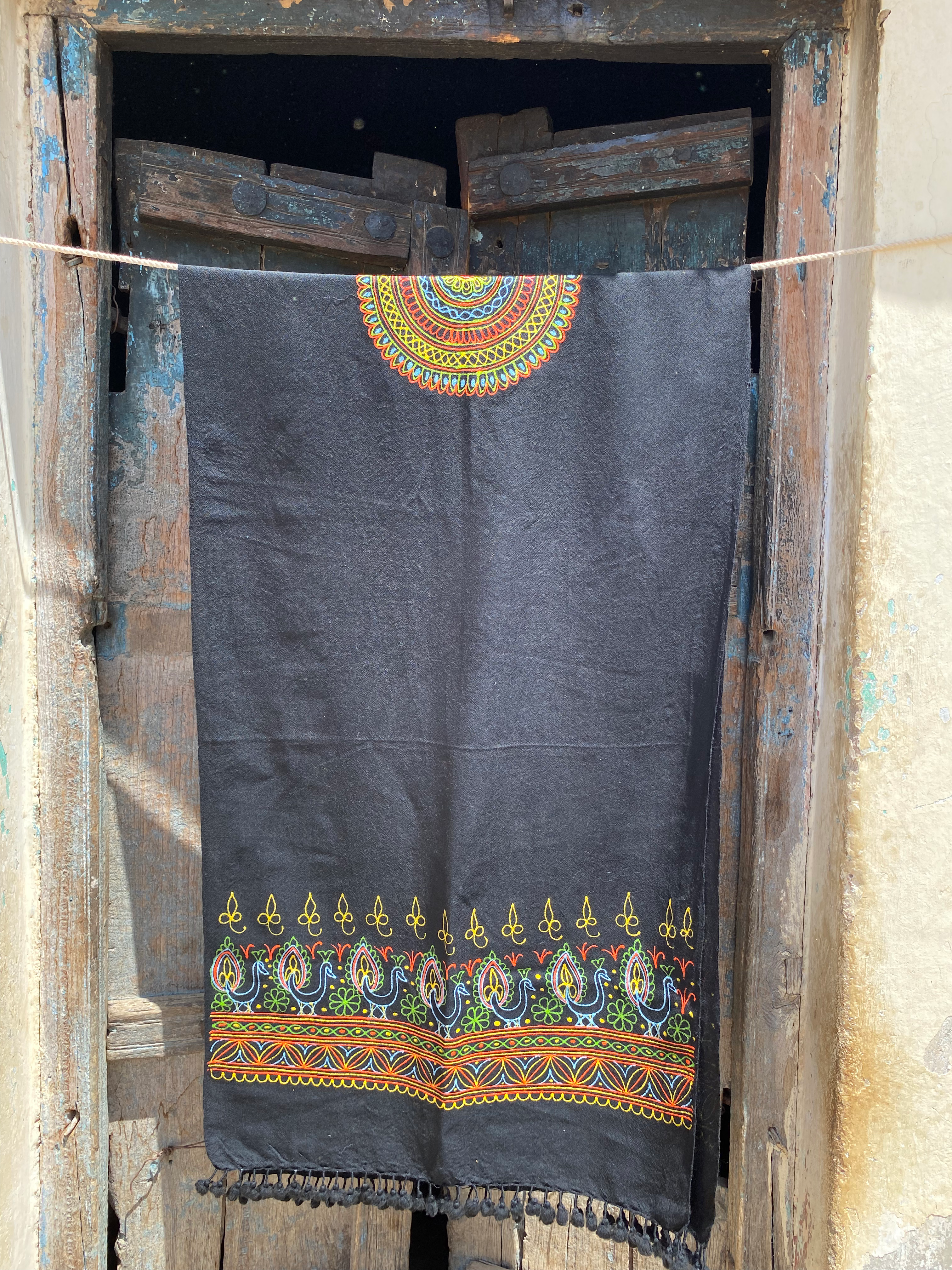 Handwoven + rogan art stole