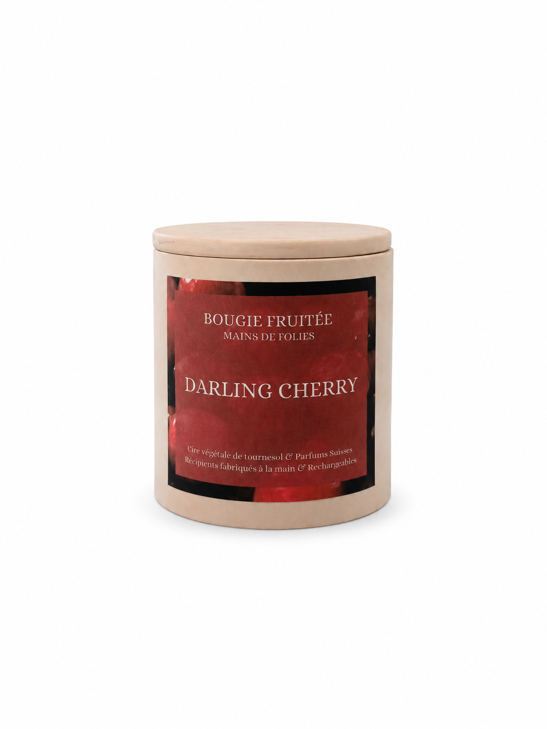 MAINS DE FOLIES - BOUGIE FRUITÉE - DARLING CHERRY