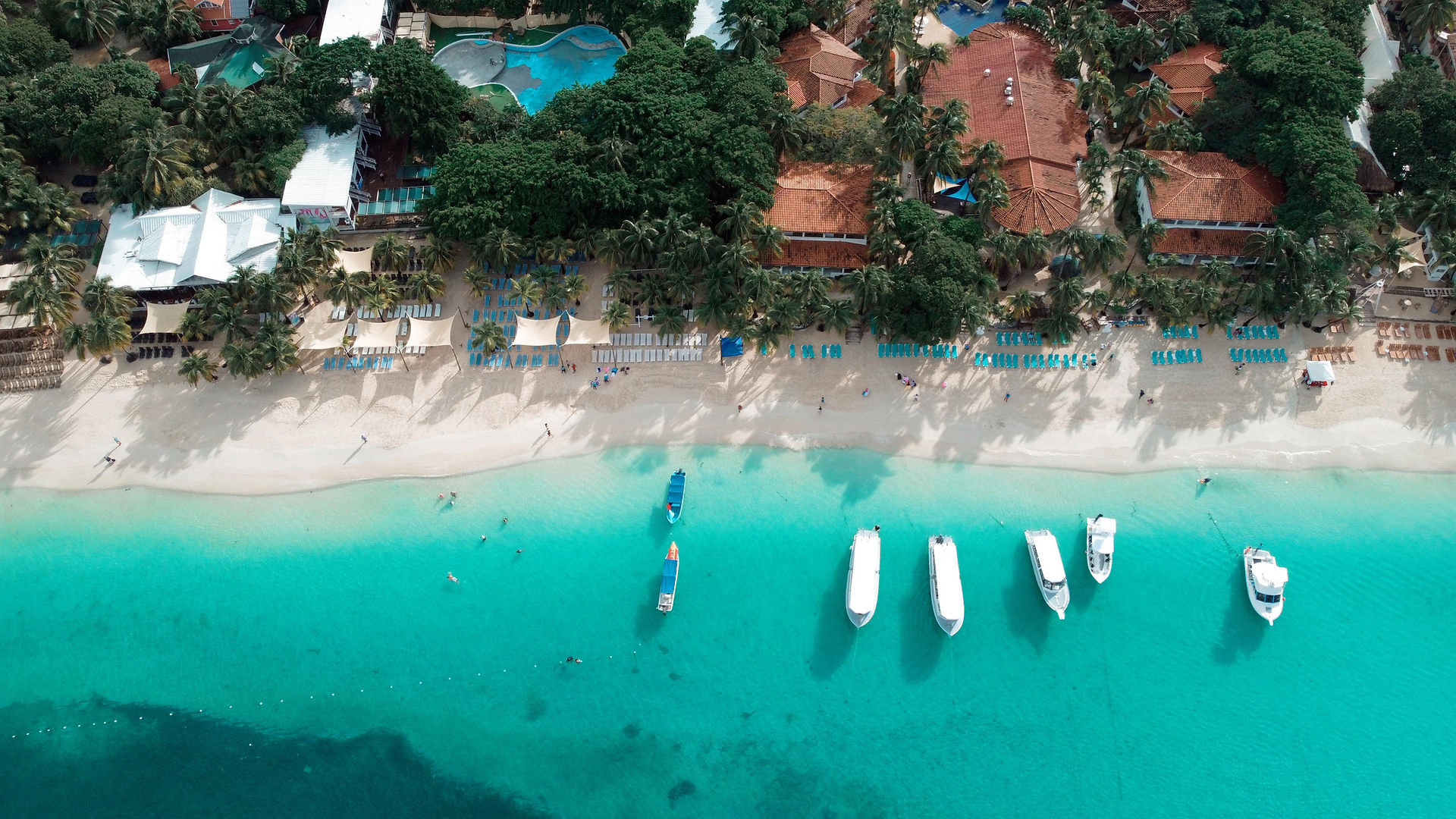 Passing day in West Bay, Roatan.